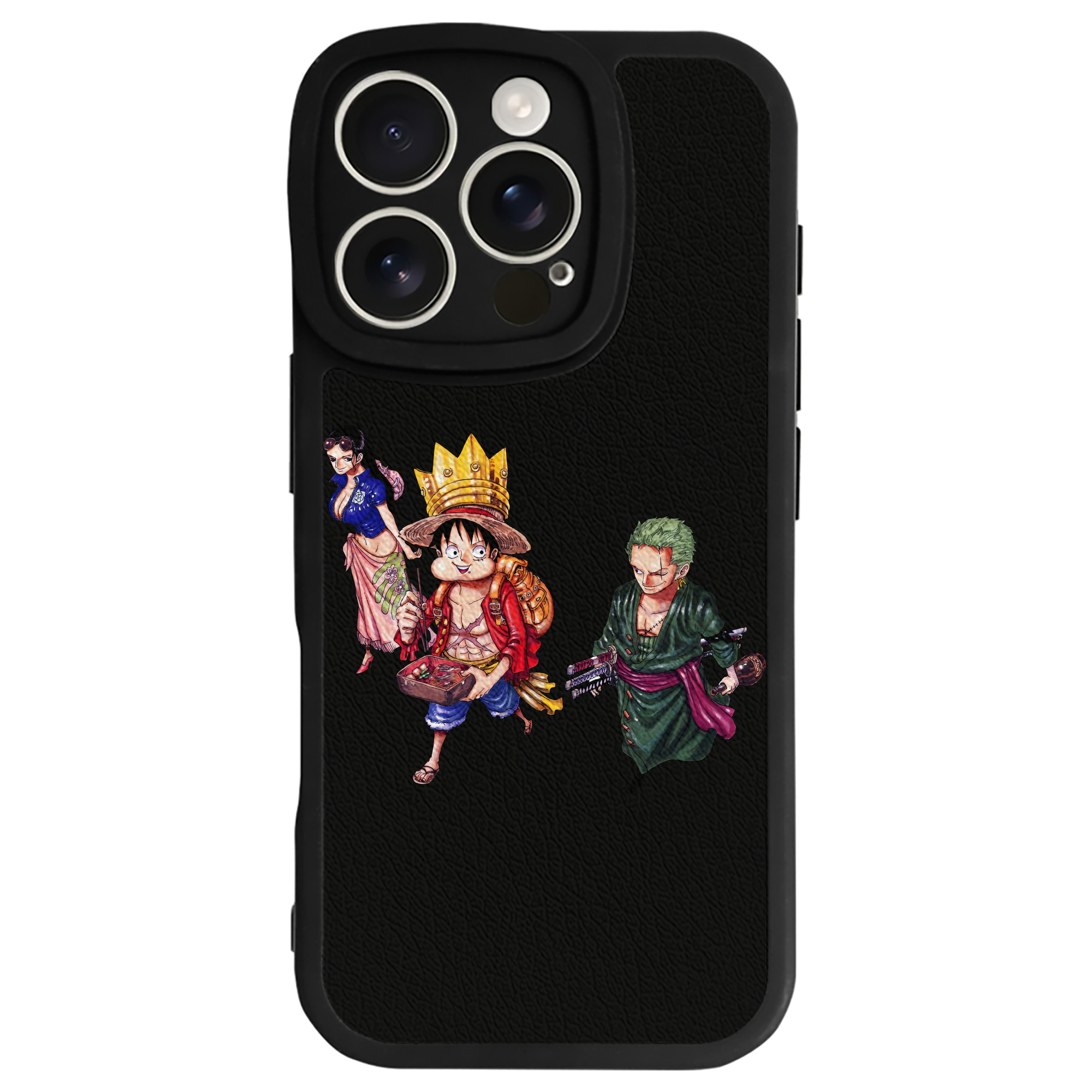 （画像用） ワンピース モンキー・D・ルフィ ONE PIECE Monkey D. Luffy 【iPhone 16シリーズ対応】シリコンスマホケース（レザー調） 材質：シリコン